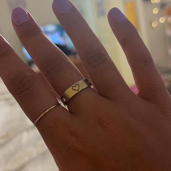 Neiman Marcus Love Friendship HEART 18K Gold Plated Ring - Picture 3 of 6